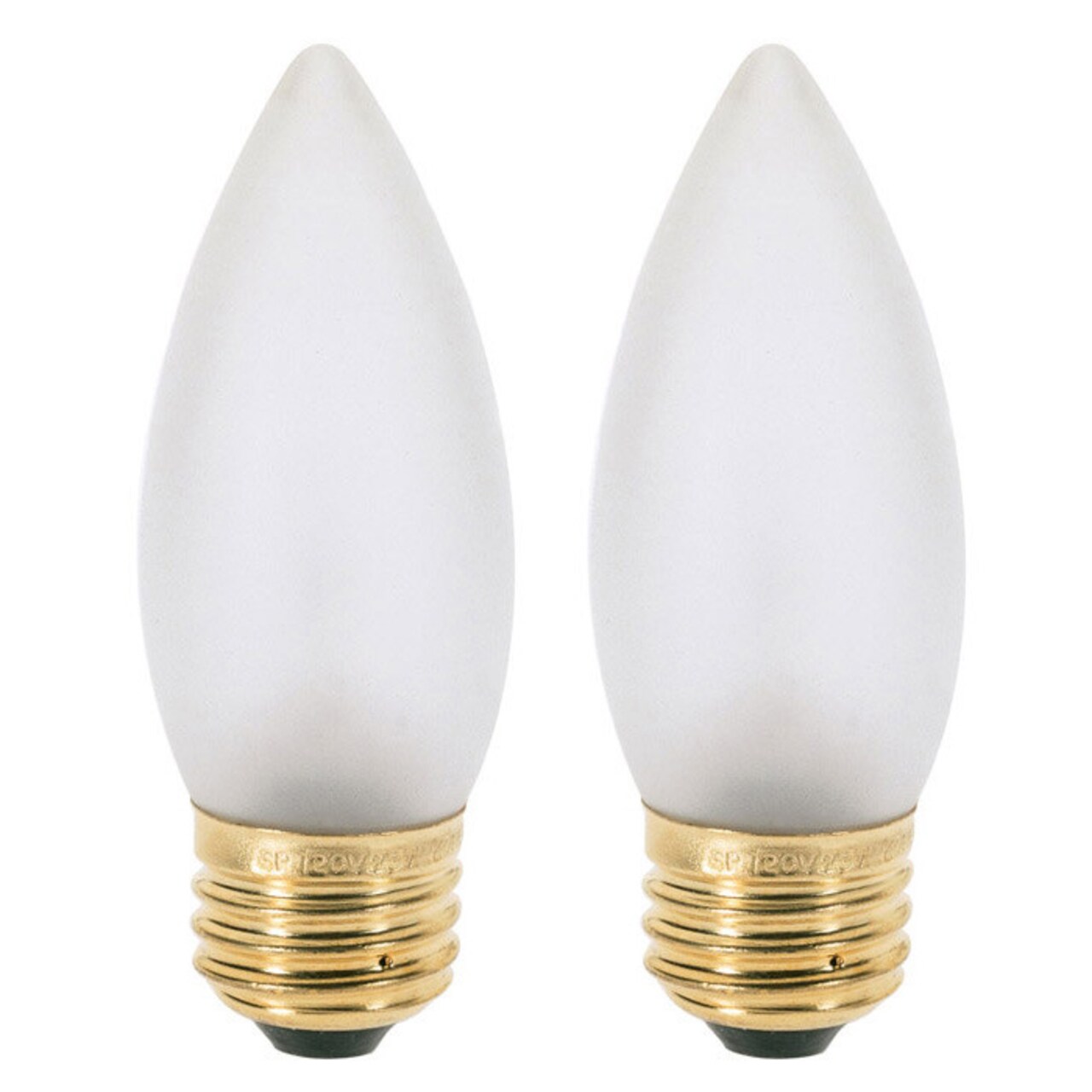 Satco S4742 40W 120V B10.5 Fan Bulb Frosted E26 Base - 2 bulbs